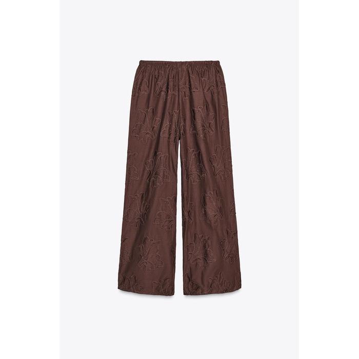 ПИЖАМНЫЕ БРЮКИ С ВЫШИВКОЙ ИЗ КОЛЛЕКЦИИ ZW COLLECTION
