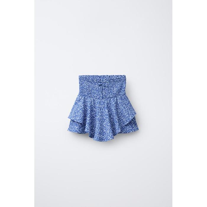 МНОГОСЛОЙНЫЕ БЕРМУДЫ SKORT С ЦВЕТОЧНЫМ РИСУНКОМ