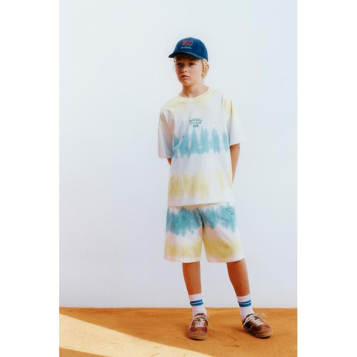 СПОРТИВНЫЕ ШОРТЫ-БЕРМУДЫ TIE-DYE ДЛЯ БЕГА ТРУСЦОЙ