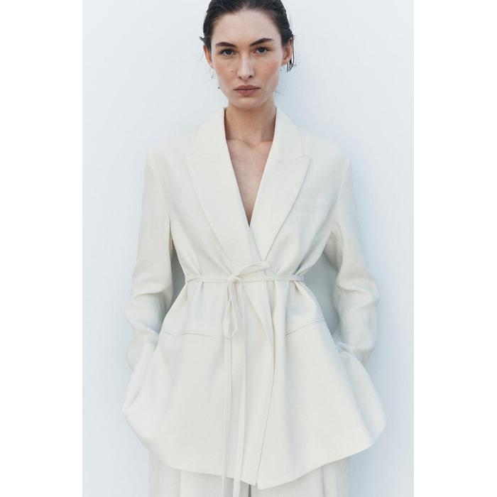 БЛЕЙЗЕР ИЗ ЛЬНЯНОЙ СМЕСИ КОЛЛЕКЦИИ ZW COLLECTION