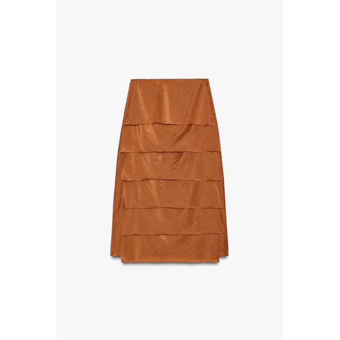ЮБКА МИДИ С ОБОРКАМИ ИЗ КОЛЛЕКЦИИ ZW COLLECTION