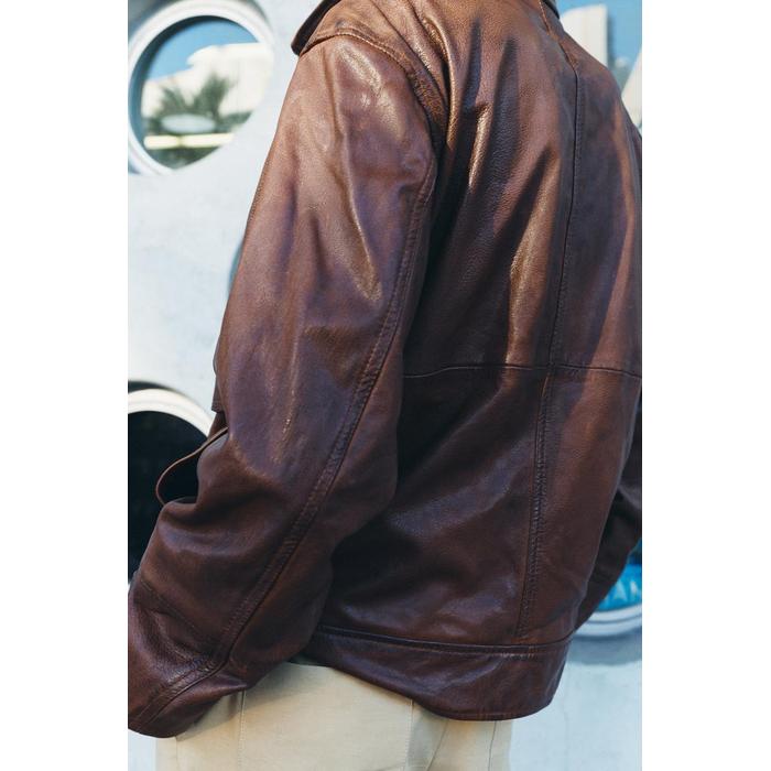 КУРТКА-БОМБЕР ИЗ 100% КОЖИ - ЛИМИТИРОВАННАЯ СЕРИЯ ZW COLLECTION