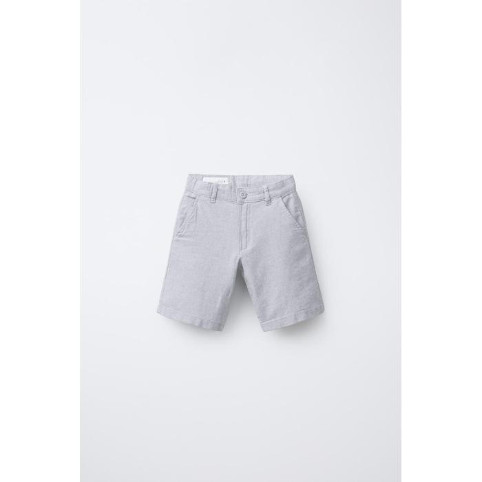 ШОРТЫ-БЕРМУДЫ CHINO ИЗ ЛЬНЯНОЙ СМЕСИ