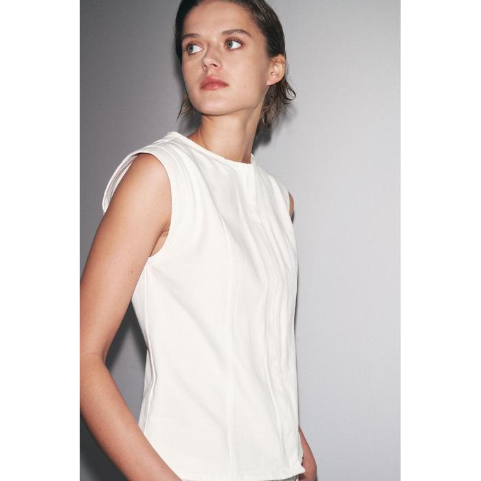 ДЖИНСОВЫЙ ТОП ИЗ КОЛЛЕКЦИИ ZW COLLECTION
