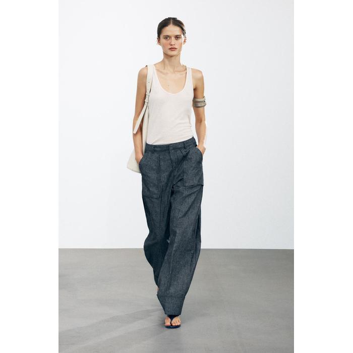 ЛЬНЯНЫЕ БРЮКИ ИЗ КОЛЛЕКЦИИ ZW COLLECTION