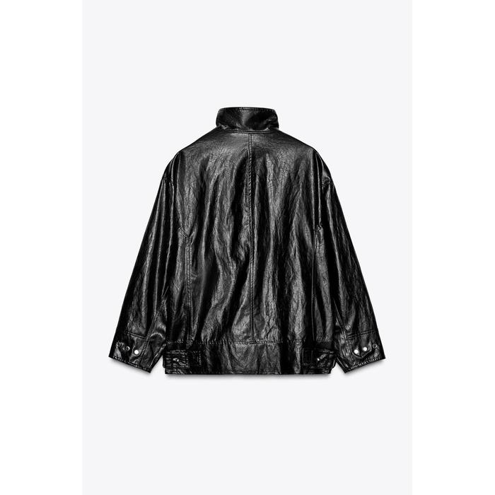 КУРТКА С ЭФФЕКТОМ КОЖИ ИЗ КОЛЛЕКЦИИ ZW COLLECTION