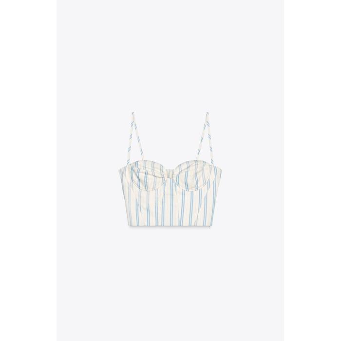 КОРСЕТНЫЙ ТОП В ПОЛОСКУ ИЗ КОЛЛЕКЦИИ ZW COLLECTION