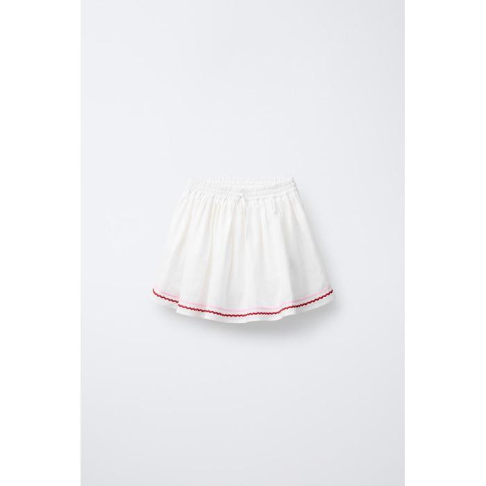 ЛЬНЯНЫЕ БЕРМУДЫ SKORT С ФЕСТОНАМИ