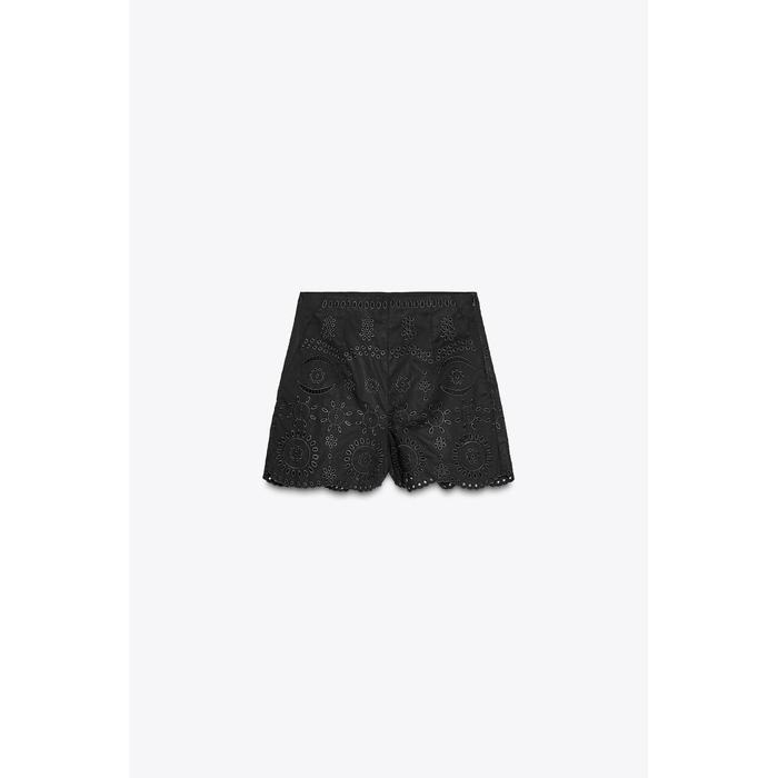 ШОРТЫ-БЕРМУДЫ С ВЫШИВКОЙ ИЗ КОЛЛЕКЦИИ ZW COLLECTION