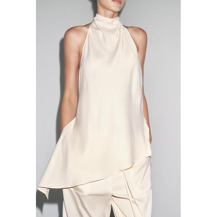 АТЛАСНЫЙ ТОП НА БРЕТЕЛЯХ ИЗ КОЛЛЕКЦИИ ZW COLLECTION