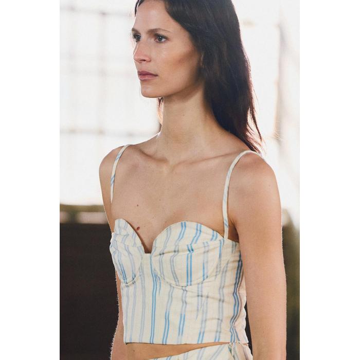 КОРСЕТНЫЙ ТОП В ПОЛОСКУ ИЗ КОЛЛЕКЦИИ ZW COLLECTION