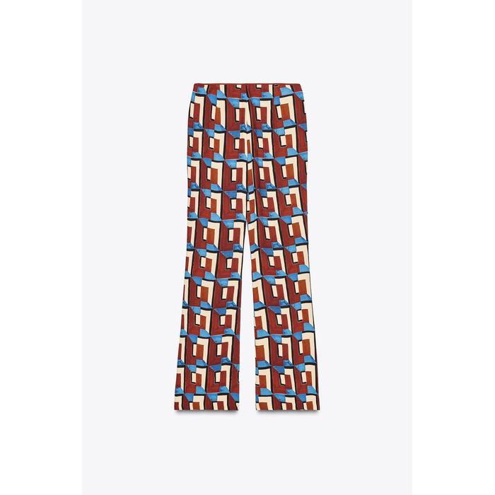 БРЮКИ-КЛЕШ С ПРИНТОМ ИЗ КОЛЛЕКЦИИ ZW COLLECTION