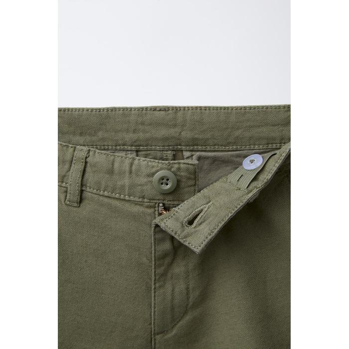ШОРТЫ-БЕРМУДЫ CHINO ИЗ ЛЬНЯНОЙ СМЕСИ