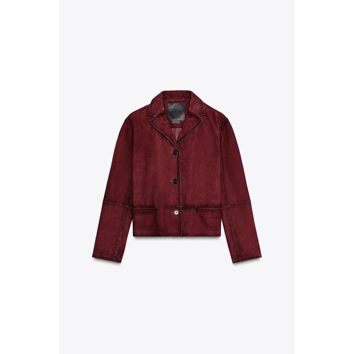 БЛЕЙЗЕР ИЗ 100% ЗАМШИ - ЛИМИТИРОВАННАЯ СЕРИЯ ZW COLLECTION
