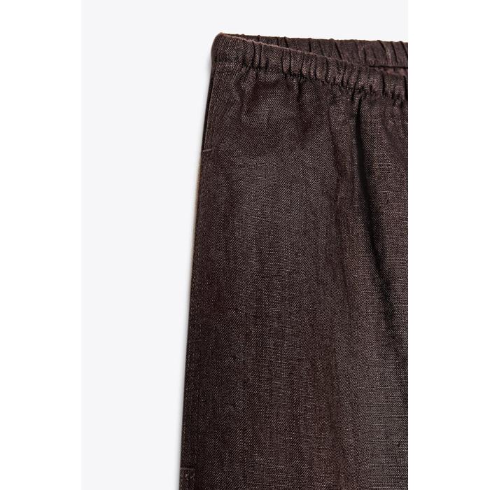 БРЮКИ ПАЛАЦЦО ИЗ 100% ЛЬНА ИЗ КОЛЛЕКЦИИ ZW COLLECTION