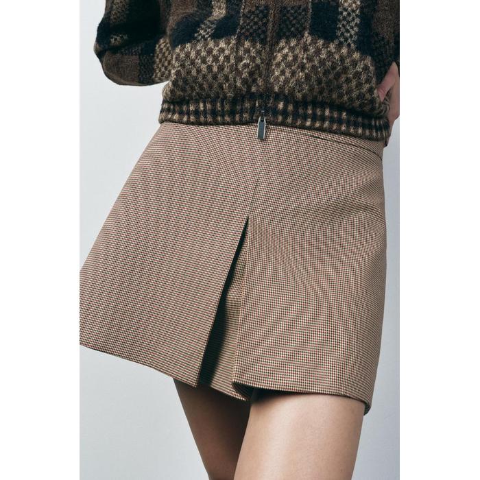 КОРОТКАЯ ЮБКА В СКЛАДКУ ИЗ КОЛЛЕКЦИИ ZW COLLECTION