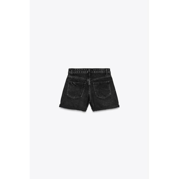 MOM FIT ДЖИНСОВЫЕ ШОРТЫ-БЕРМУДЫ TRF С ВЫСОКОЙ ПОСАДКОЙ