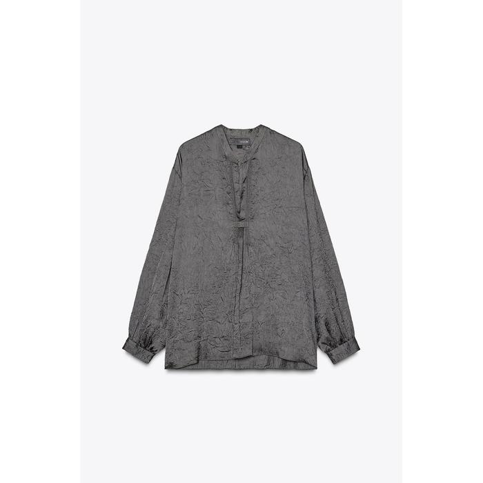 РУБАШКА С ЭФФЕКТОМ ПОМЯТОСТИ ИЗ КОЛЛЕКЦИИ ZW COLLECTION