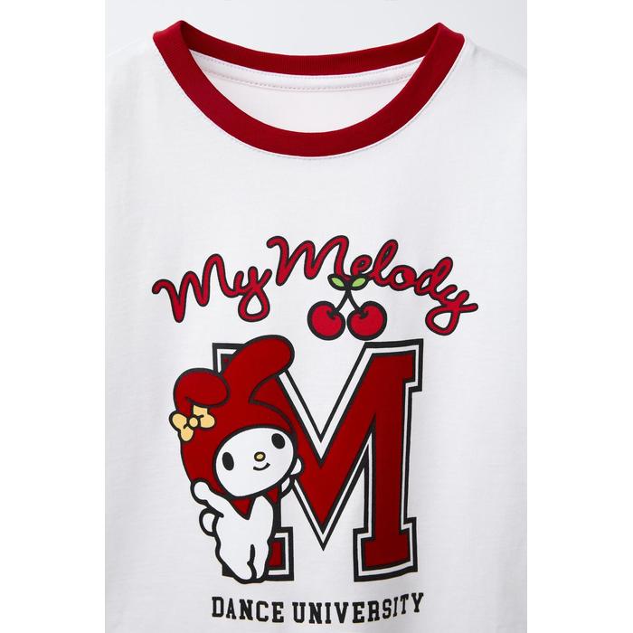 ФУТБОЛКА С ПРИНТОМ "МОЯ МЕЛОДИЯ" И "ЦИННАМОРОЛЛ" © SANRIO