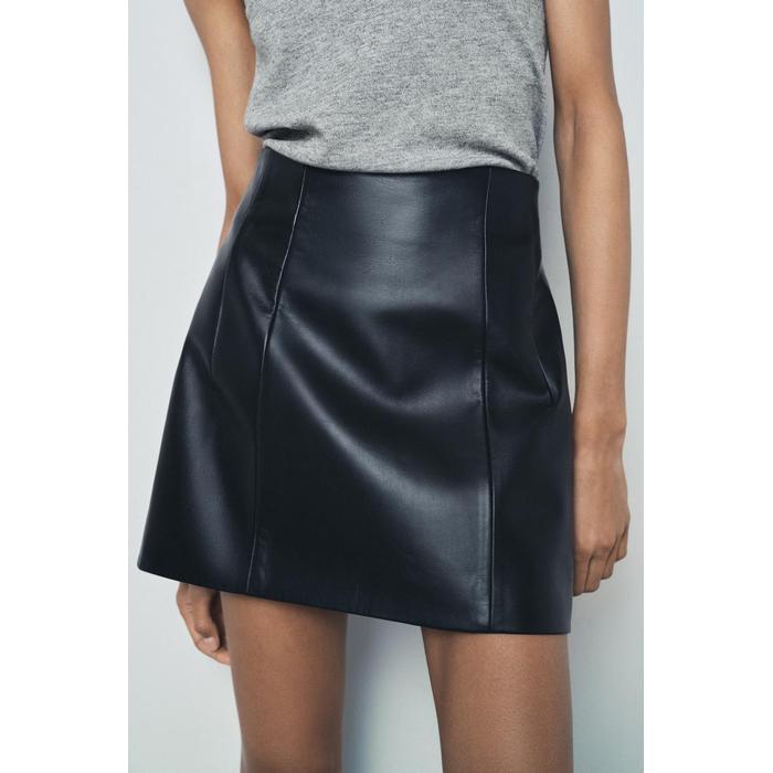 КОРОТКАЯ ЮБКА ИЗ 100% КОЖИ ОГРАНИЧЕННОЙ СЕРИИ ZW COLLECTION