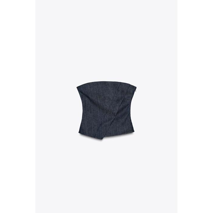 ДЖИНСОВЫЙ ТОП ИЗ КОЛЛЕКЦИИ ZW COLLECTION