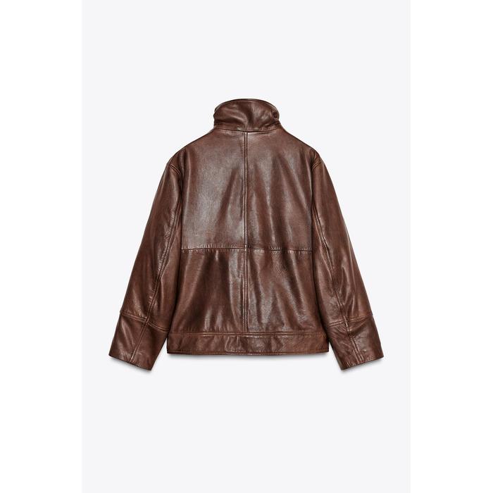 КУРТКА-БОМБЕР ИЗ 100% КОЖИ - ЛИМИТИРОВАННАЯ СЕРИЯ ZW COLLECTION