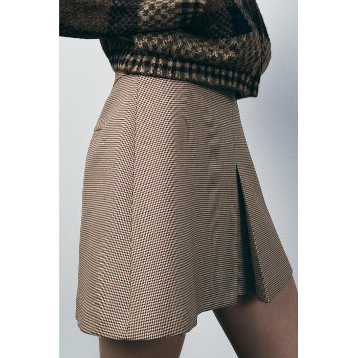 КОРОТКАЯ ЮБКА В СКЛАДКУ ИЗ КОЛЛЕКЦИИ ZW COLLECTION
