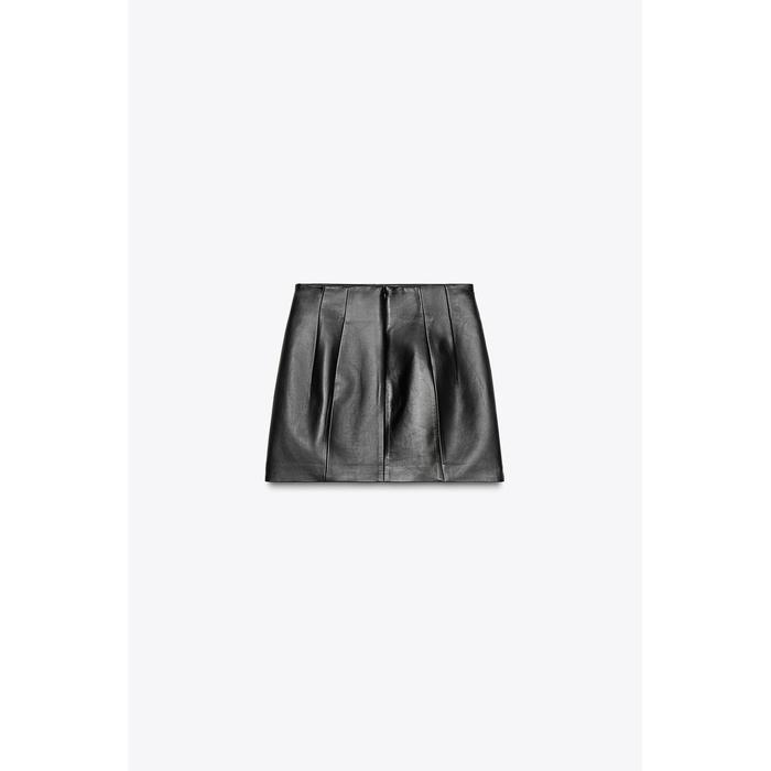 КОРОТКАЯ ЮБКА ИЗ 100% КОЖИ ОГРАНИЧЕННОЙ СЕРИИ ZW COLLECTION