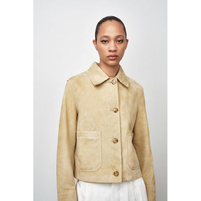 КОЖАНАЯ КУРТКА ИЗ 100% ЗАМШИ ОГРАНИЧЕННОЙ СЕРИИ ZW COLLECTION