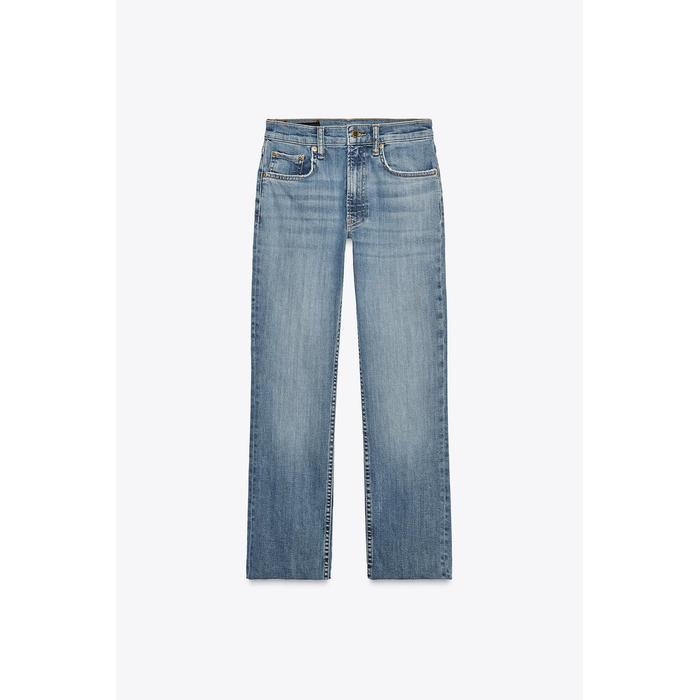 УКОРОЧЕННЫЕ ДЖИНСЫ С ВЫСОКОЙ ТАЛИЕЙ ИЗ КОЛЛЕКЦИИ ZW BOOTCUT
