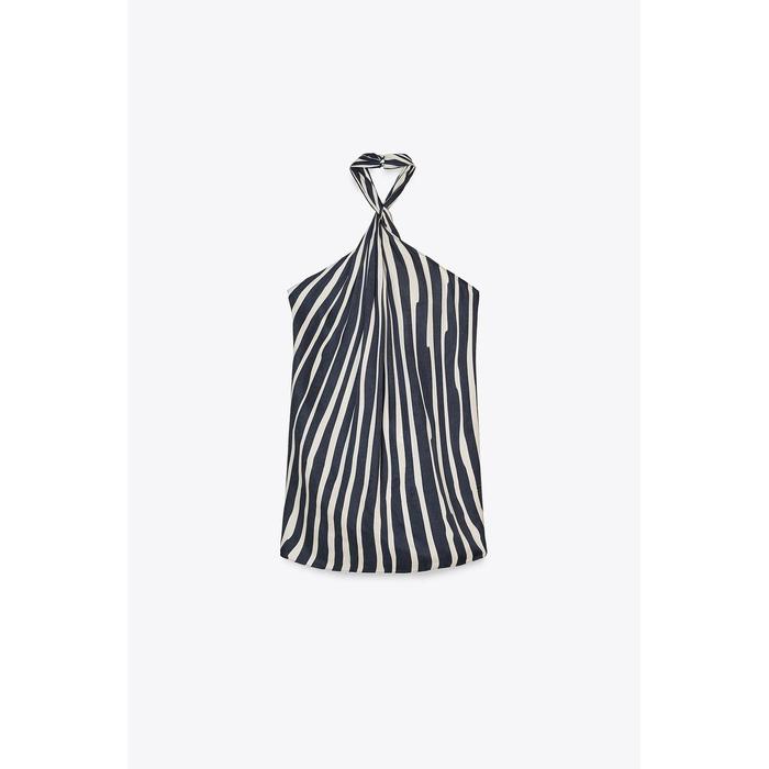 ТОП НА БРЕТЕЛЯХ В ПОЛОСКУ ИЗ КОЛЛЕКЦИИ ZW COLLECTION