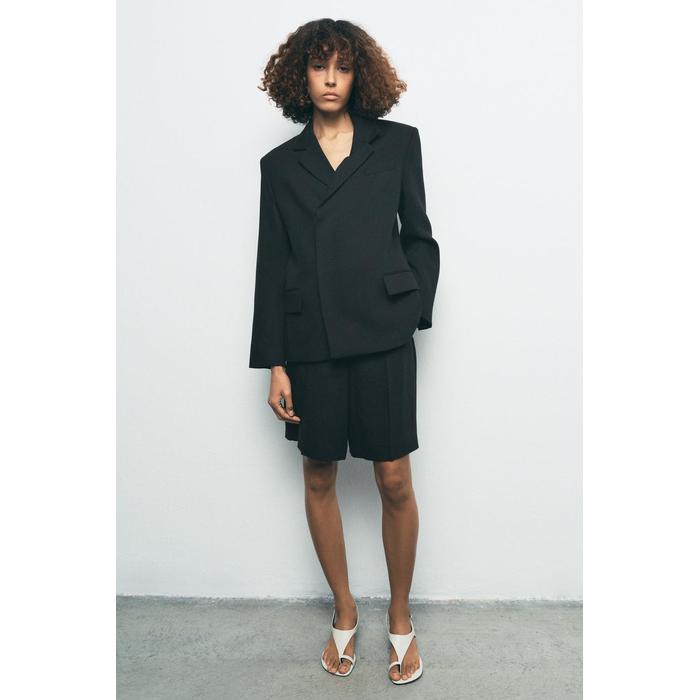 ДВУБОРТНЫЙ БЛЕЙЗЕР ИЗ ЛЬНЯНОЙ СМЕСИ ZW COLLECTION