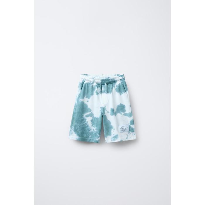 СПОРТИВНЫЕ ШОРТЫ-БЕРМУДЫ TIE-DYE ДЛЯ БЕГА ТРУСЦОЙ