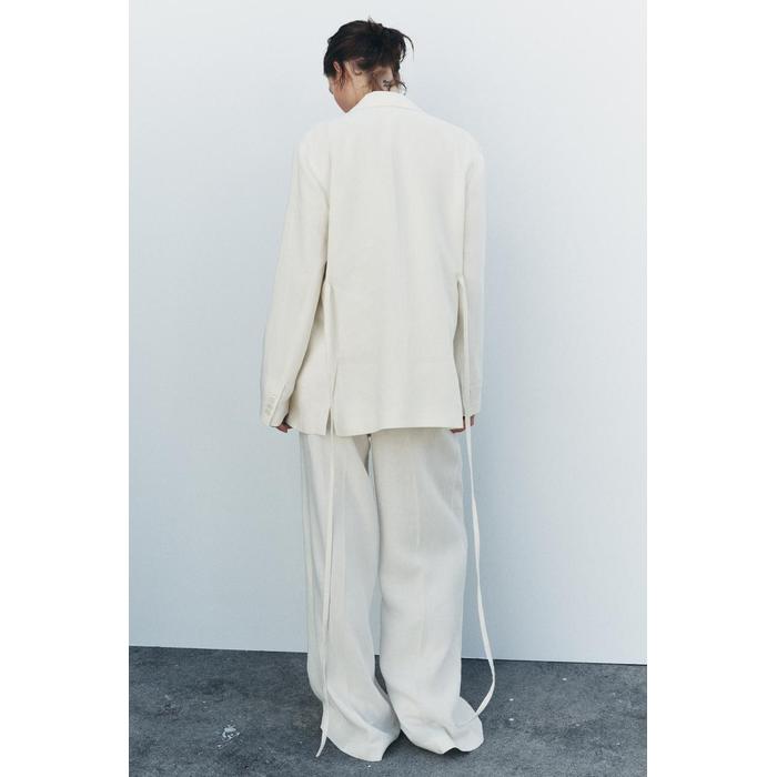 БРЮКИ ИЗ ЛЬНЯНОЙ СМЕСИ С ШТОПКОЙ ИЗ КОЛЛЕКЦИИ ZW COLLECTION
