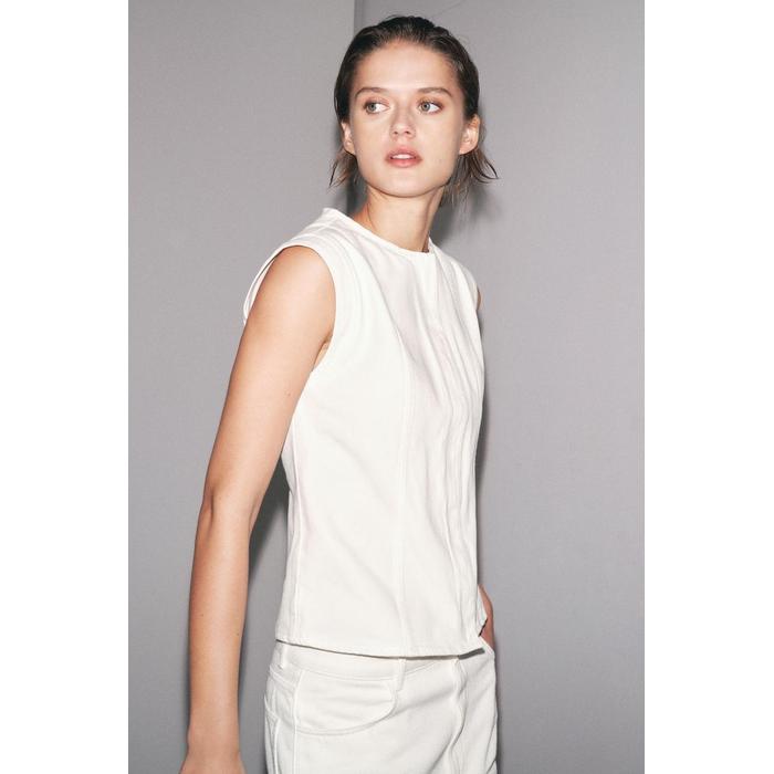 ДЖИНСОВЫЙ ТОП ИЗ КОЛЛЕКЦИИ ZW COLLECTION