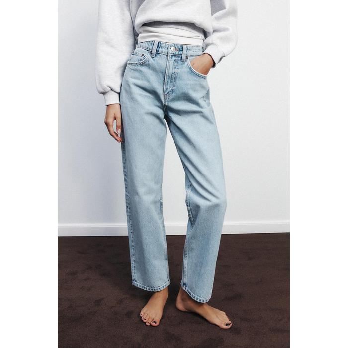ДЖИНСЫ TRF С MOM FIT ВЫСОКОЙ ТАЛИЕЙ