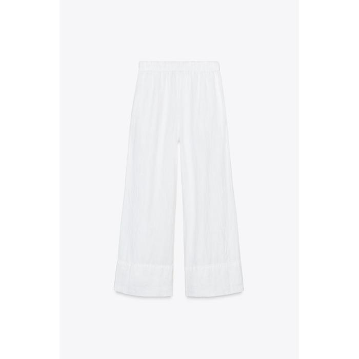 БРЮКИ ПАЛАЦЦО ИЗ 100% ЛЬНА ИЗ КОЛЛЕКЦИИ ZW COLLECTION