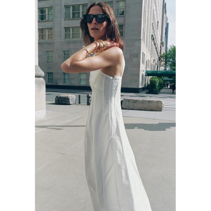 ДЛИННОЕ ПЛАТЬЕ С ОТДЕЛКОЙ ИЗ КОЛЛЕКЦИИ ZW COLLECTION