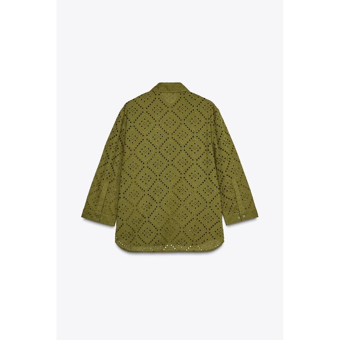 РУБАШКА С ВЫШИВКОЙ РИШЕЛЬЕ ИЗ КОЛЛЕКЦИИ ZW COLLECTION
