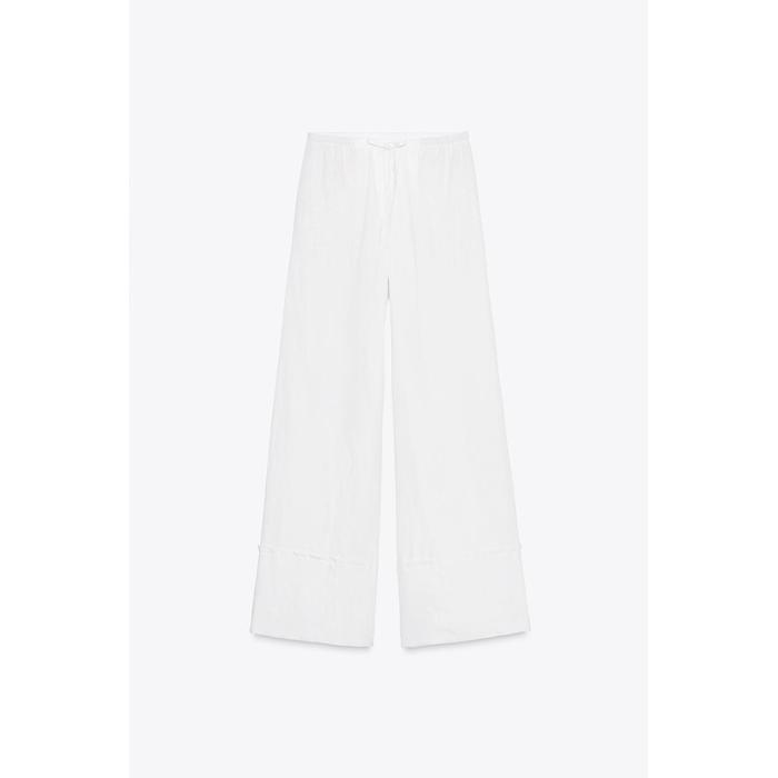 БРЮКИ ПАЛАЦЦО ИЗ 100% ЛЬНА ИЗ КОЛЛЕКЦИИ ZW COLLECTION