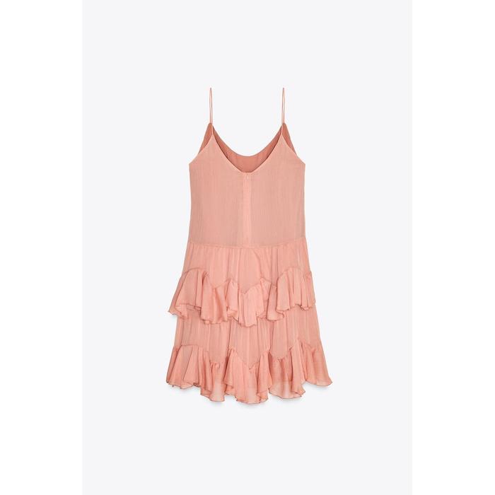 КОРОТКОЕ ПЛАТЬЕ С ОБОРКАМИ ИЗ КОЛЛЕКЦИИ ZW COLLECTION