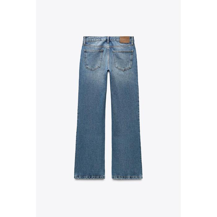 ДЖИНСЫ С НИЗКОЙ ПОСАДКОЙ В ПОЛНЫЙ РОСТ ИЗ КОЛЛЕКЦИИ ZW BOOTCUT