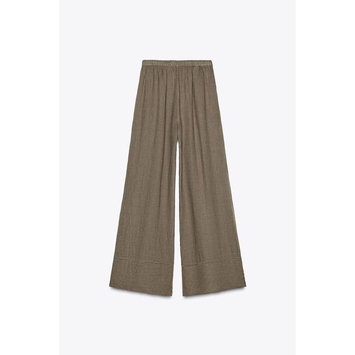 БРЮКИ ПАЛАЦЦО ИЗ 100% ЛЬНА ИЗ КОЛЛЕКЦИИ ZW COLLECTION