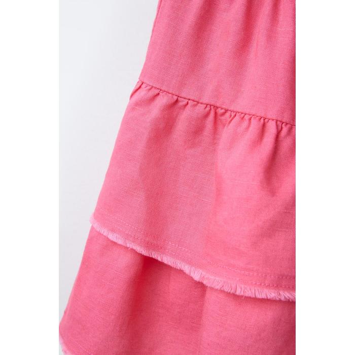 БЕРМУДЫ SKORT ИЗ ЛЬНЯНОЙ СМЕСИ С ОБОРКАМИ