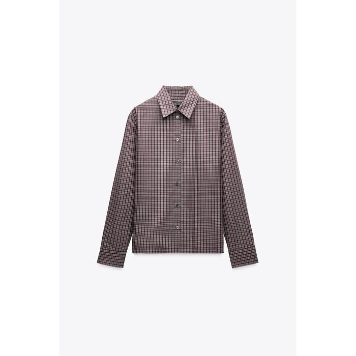 РУБАШКА В КЛЕТКУ ИЗ КОЛЛЕКЦИИ ZW COLLECTION