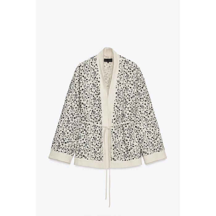 ВЫШИТОЕ КИМОНО ИЗ ЛЬНА КОЛЛЕКЦИИ ZW COLLECTION
