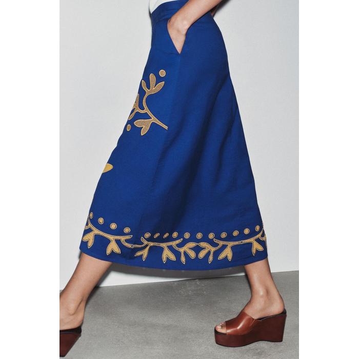 ДЛИННАЯ ЮБКА С ВЫШИВКОЙ ИЗ КОЛЛЕКЦИИ ZW COLLECTION