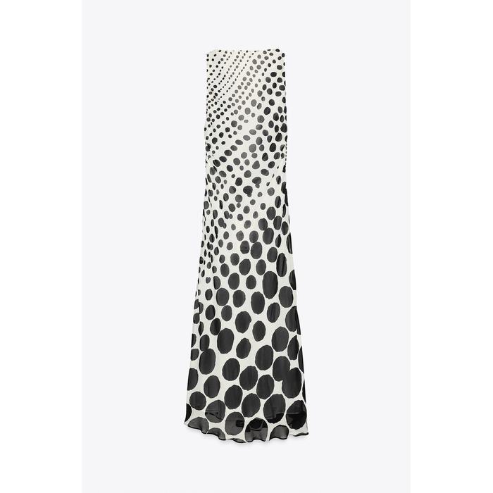 ДЛИННОЕ ПЛАТЬЕ В ГОРОШЕК ИЗ КОЛЛЕКЦИИ ZW COLLECTION