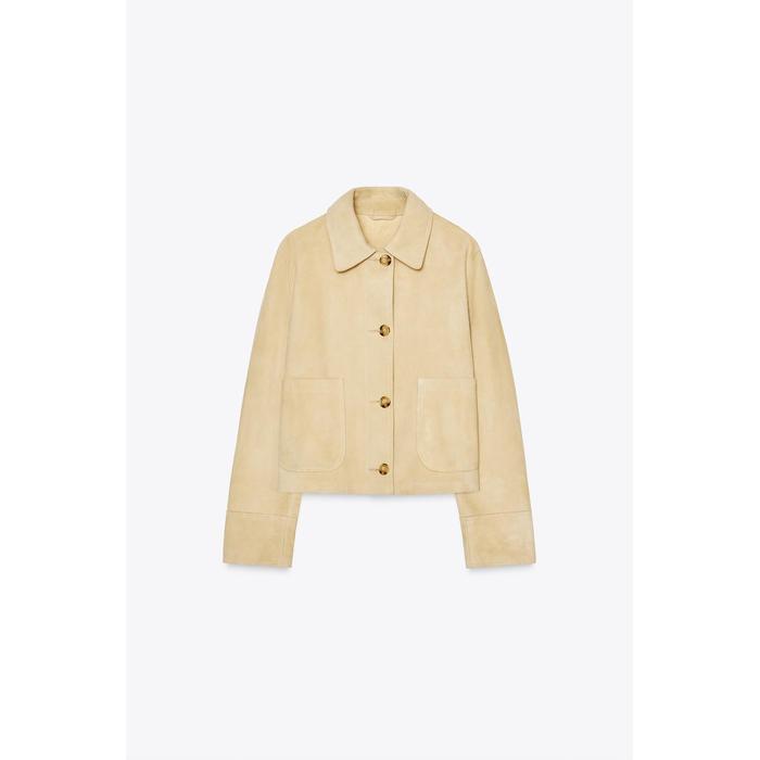 КОЖАНАЯ КУРТКА ИЗ 100% ЗАМШИ ОГРАНИЧЕННОЙ СЕРИИ ZW COLLECTION