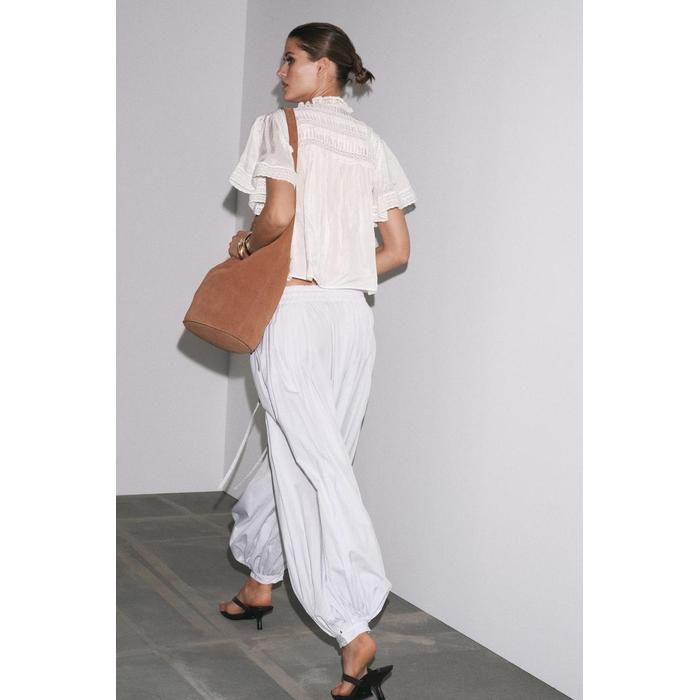 АТЛАСНЫЙ КРУЖЕВНОЙ ТОП ИЗ КОЛЛЕКЦИИ ZW COLLECTION